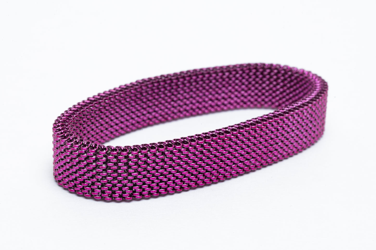 Pulsera elástica metal morado