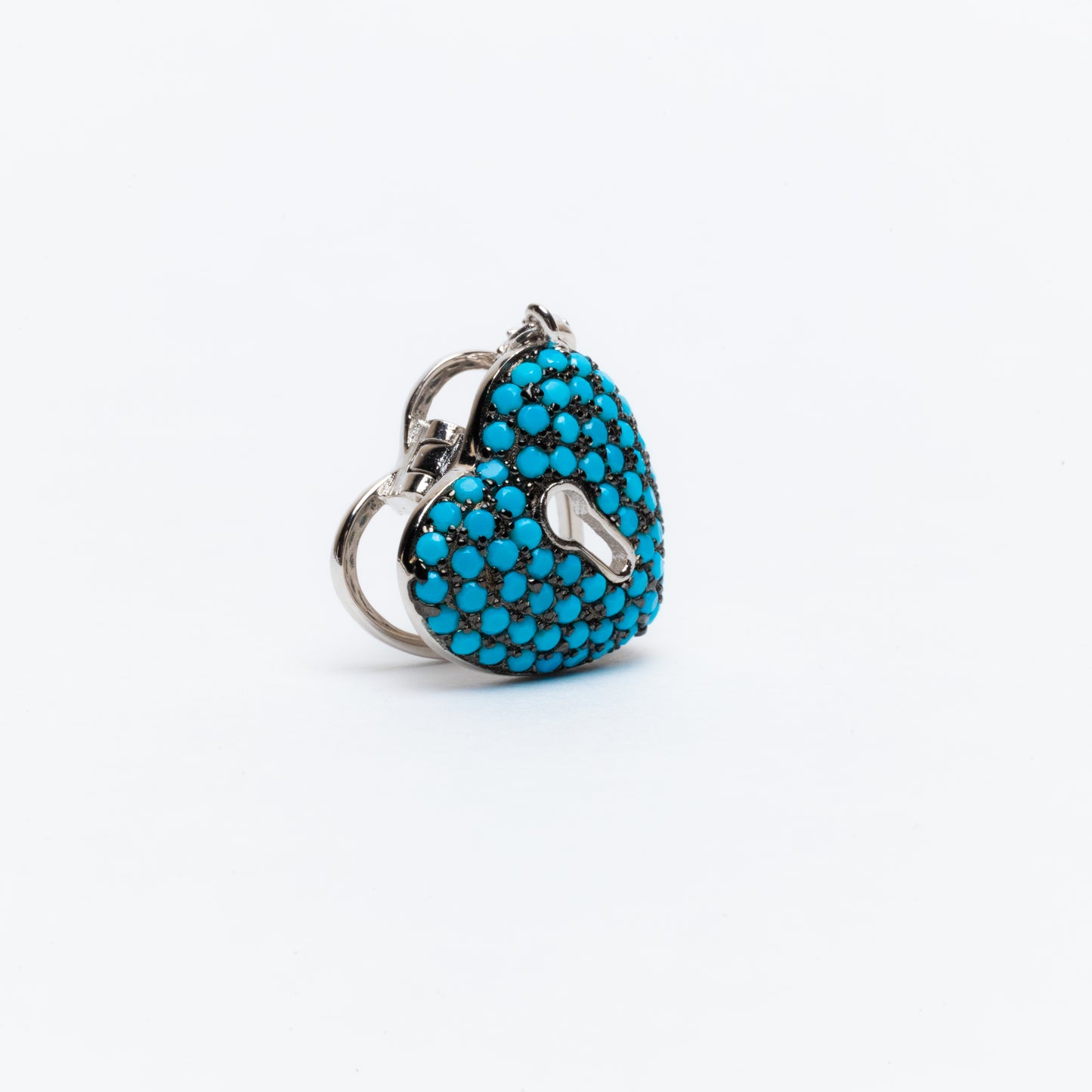 Corazón con llave bicel dorado