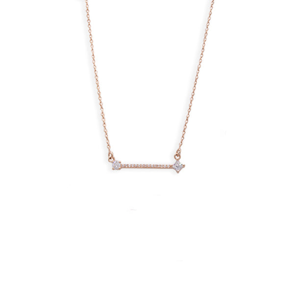 Collar barra de cristal