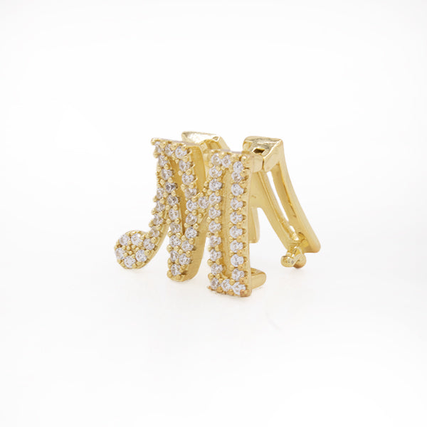 Inicial M dorado
