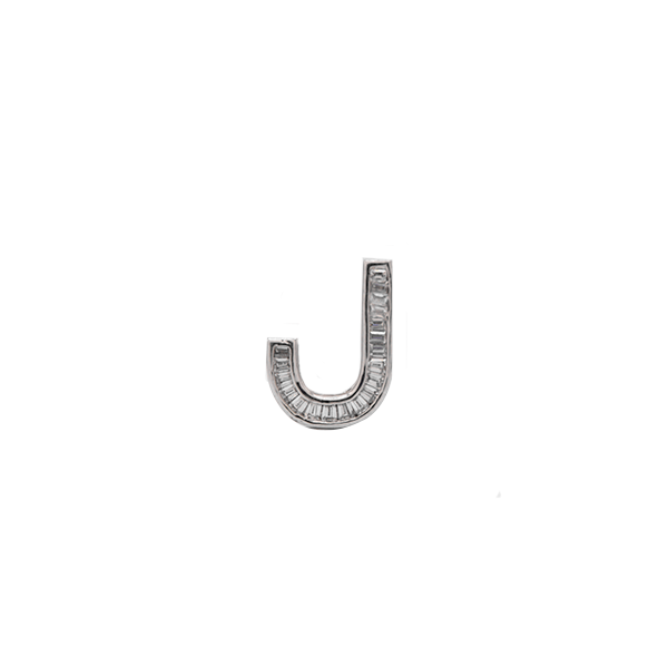 Inicial F plata Baguette