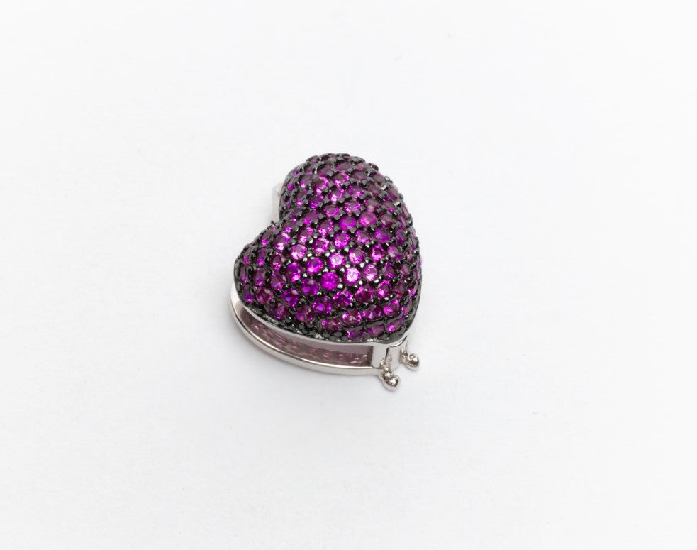 Corazón torcido magenta