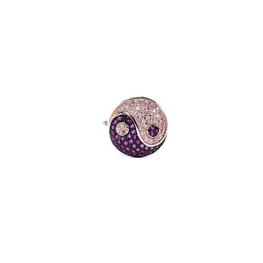 Yin Yang rosa con rose gold