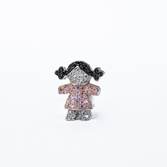 Charm niña rosa