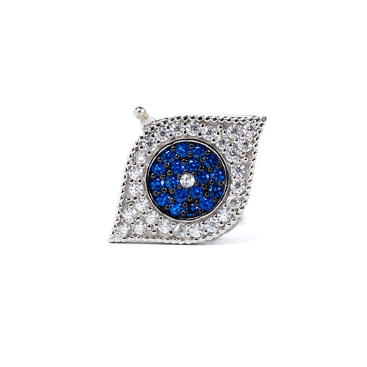 Evil eye plateado (grande)