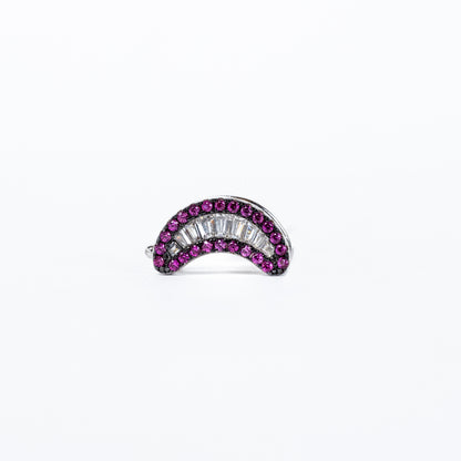 Luna magenta baguette