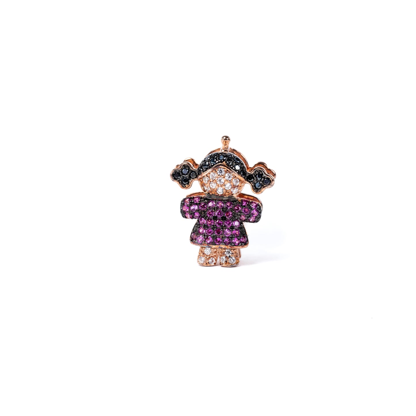 Charm niña guinda bicel rose gold