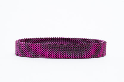 Pulsera elástica metal morado