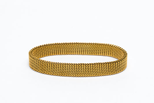 Pulsera elástica dorada