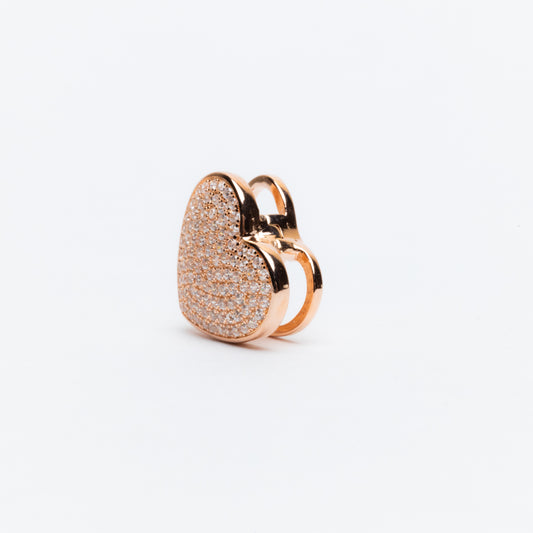 Corazón oro rosa