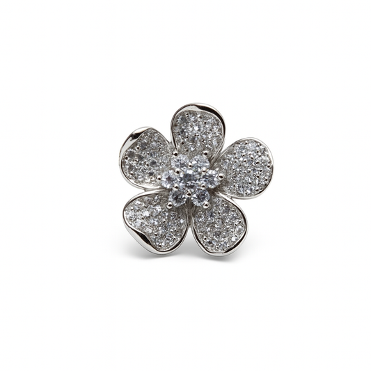 Flor plateada 5 pétalos