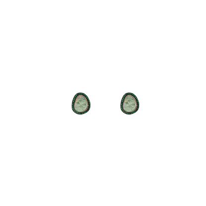 Aretes turquesa con verde