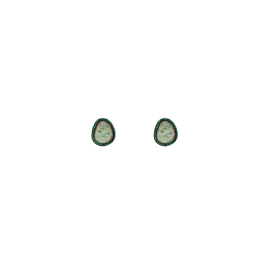 Aretes turquesa con verde