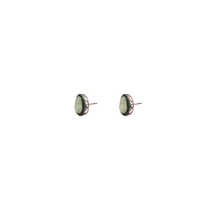 Aretes turquesa con verde