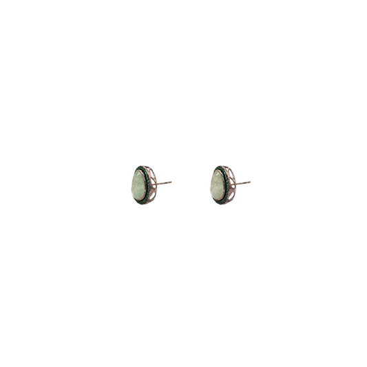 Aretes turquesa con verde