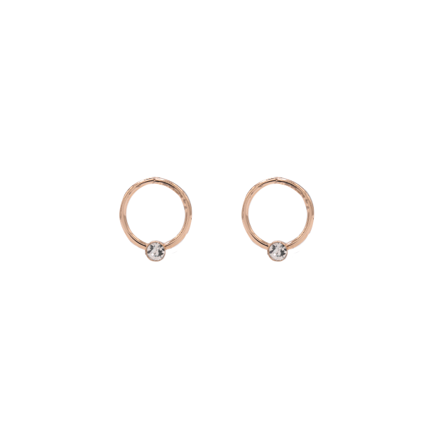 Aretes mini con zirconia