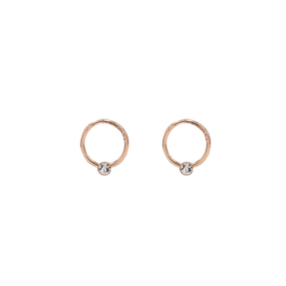 Aretes mini con zirconia
