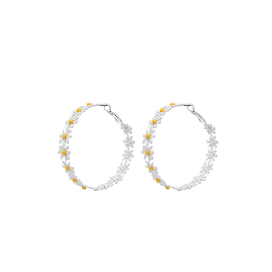 Aretes primavera con  flores