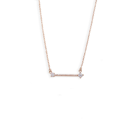 Collar barra de cristal