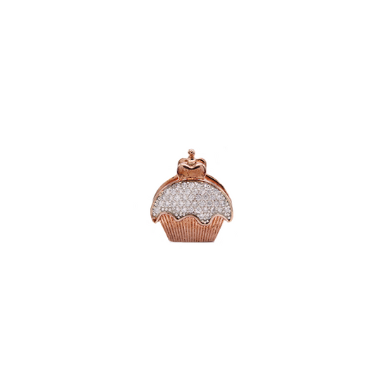 Pastel oro rosa con plata
