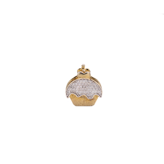 Pastel dorado con plata