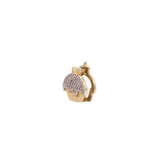 Pastel dorado con plata