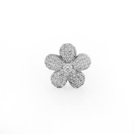 Flor plateada (grande)