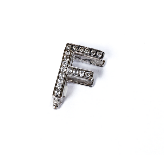 Inicial  F plata Zirconia