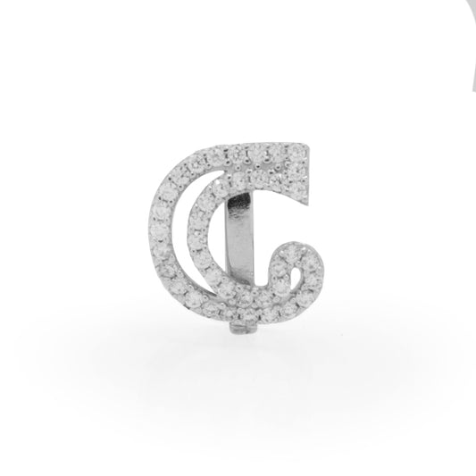 Inicial  C plateada