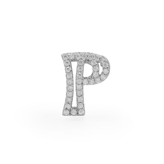 Inicial  P Plateada