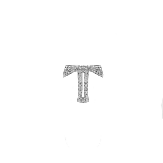 Inicial  T plateado