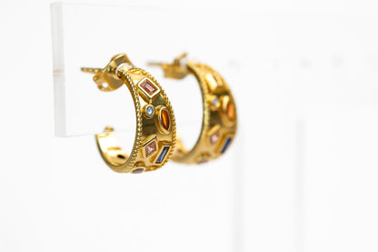 Arracadas mini con piedras