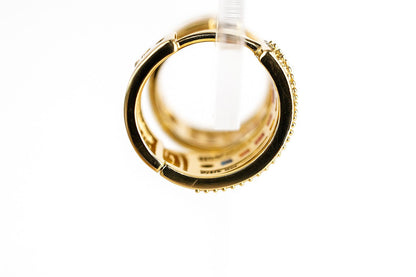 Arracadas doradas de colores