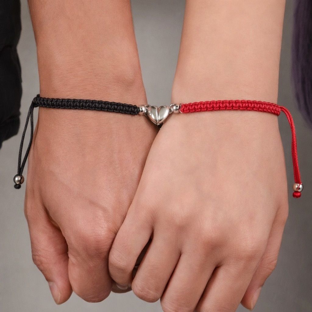 Pulsera con corazón magnético