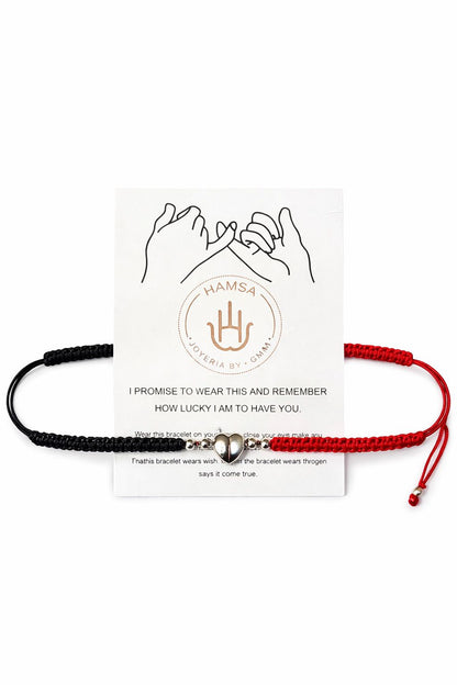 Pulsera con corazón magnético