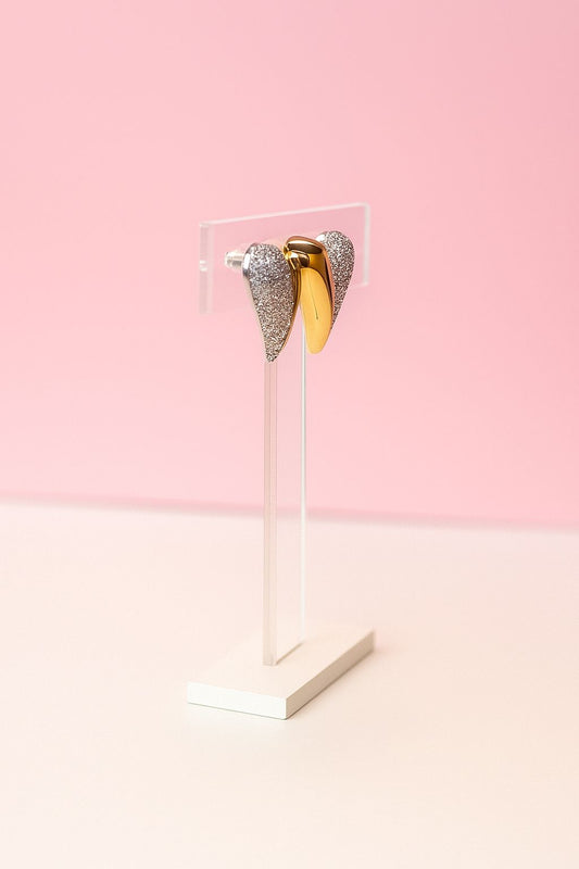 Aretes de Corazón dorado