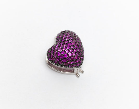 Corazón torcido magenta