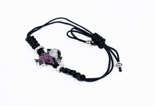 Pulsera con dije de niña (plata 925)