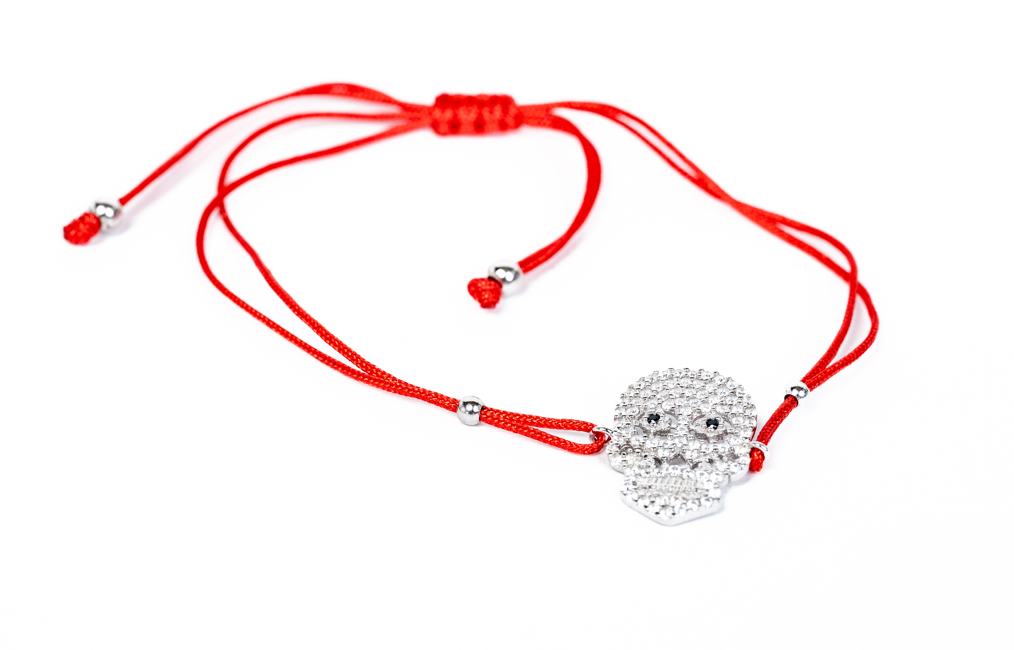 Pulsera calavera (plata 925)