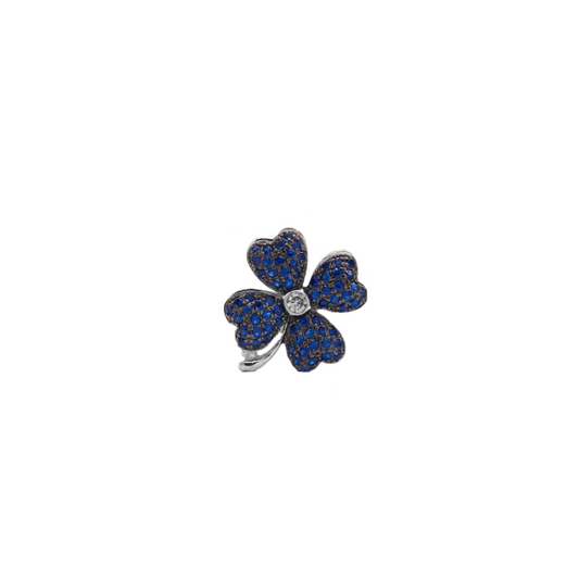 Trébol 4 hojas azul